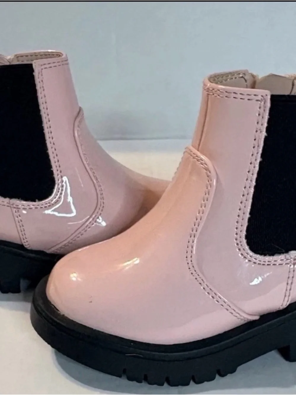 Stylish Toddler Boots - Baby Gap Brand Size 4 Azalea Pink Shiny Beautiful New